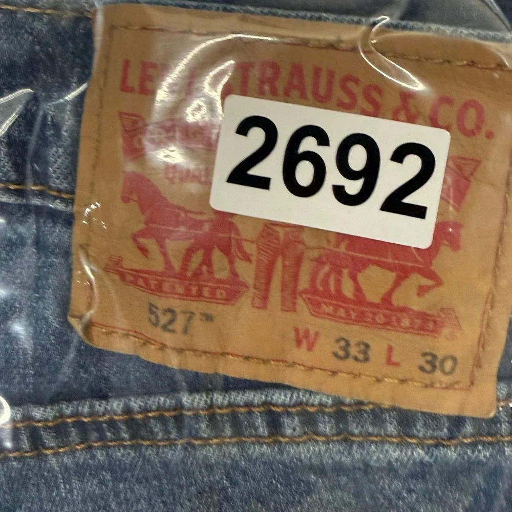 Levi's 527 Slim Bootcut Jeans Mens 33x30 Blue Low Rise Denim 05527-0685